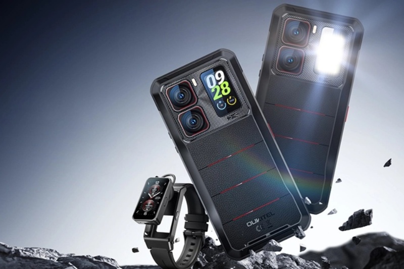 ترکیب ساعت، هندزفری و گوشی در بدنه زرهی؛ معرفی موبایل ۴۰۰ دلاری با باتری فوق حجیم