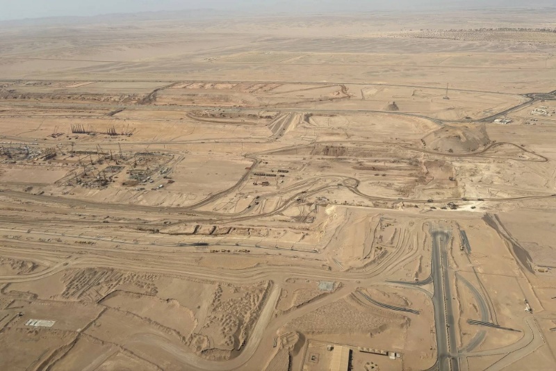 تصاویر هوایی جدید، پیشرفت شهر آیندهنگرانه لاین در عربستان را نشان میدهند