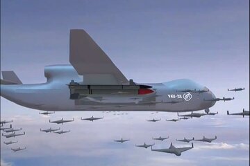 پهپاد غول‌پیکر چین با قابلیت رهاسازی ۱۰۰ پهپاد کوچک‌تر / عکس