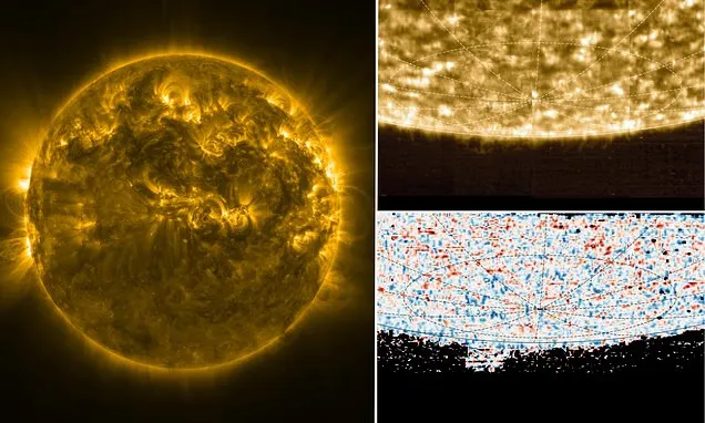 اولین تصویر از قطب جنوب خورشید