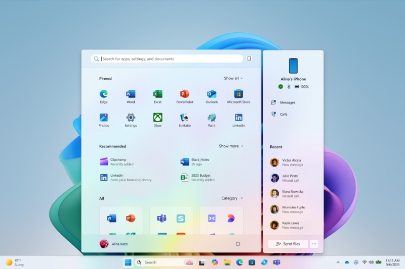 نسخه جدید منو استارت ویندوز ۱۱ را میتوانید همینحالا امتحان کنید