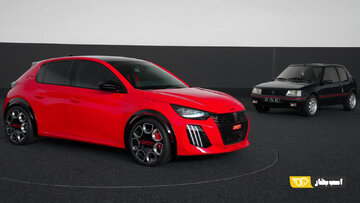 رقابت داغ پژو ۲۰۸ با یک ماشین کهنسال / عکس