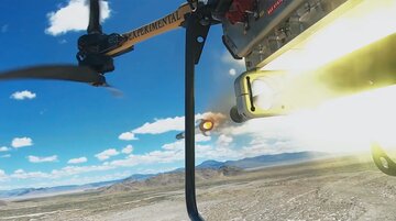 شلیک موشک از پهپاد انگلیسی