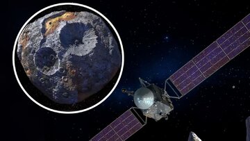 کشف نشانه‌هایی از آب در گران‌قیمت‌ترین سیارک منظومه شمسی