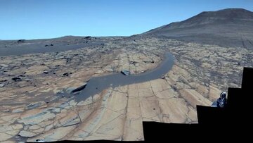 عکس | آسمان آبی سیاره سرخ