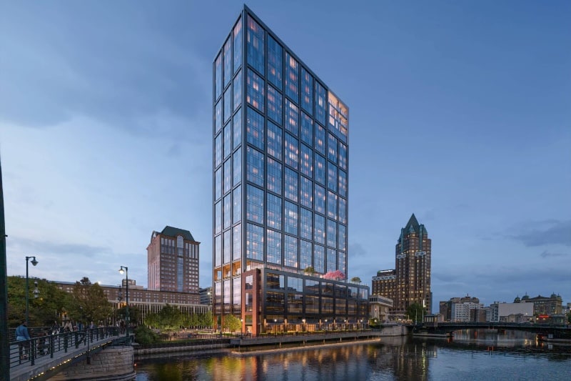 ساخت بلندترین برج چوبی دنیا در آمریکا متوقف شد