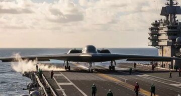 فرود بمب‌افکن «بی ۲» روی ناو هواپیمابر امکان‌پذیر است؟