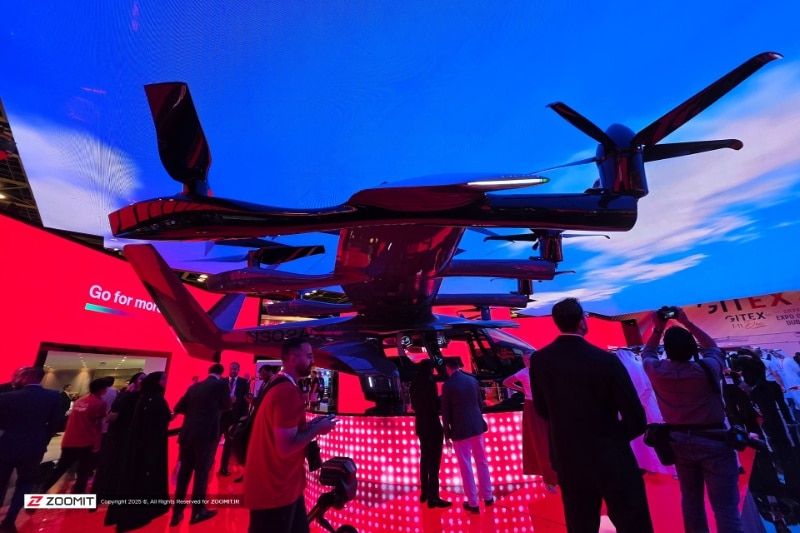 این تاکسی هوایی، ترافیک را به خاطره‌ها می‌سپارد؛ گزارش زومیت از جیتکس ۲۰۲۵ دبی