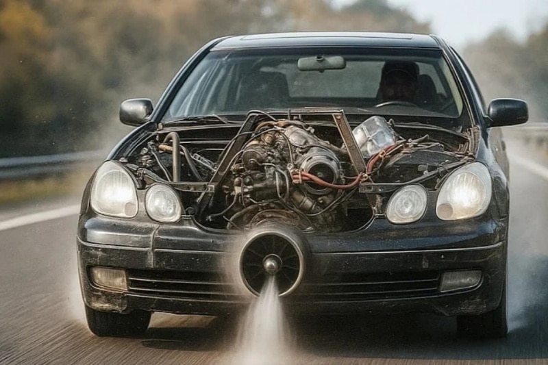 این خودرو به موتور هلیکوپتر مجهز است!