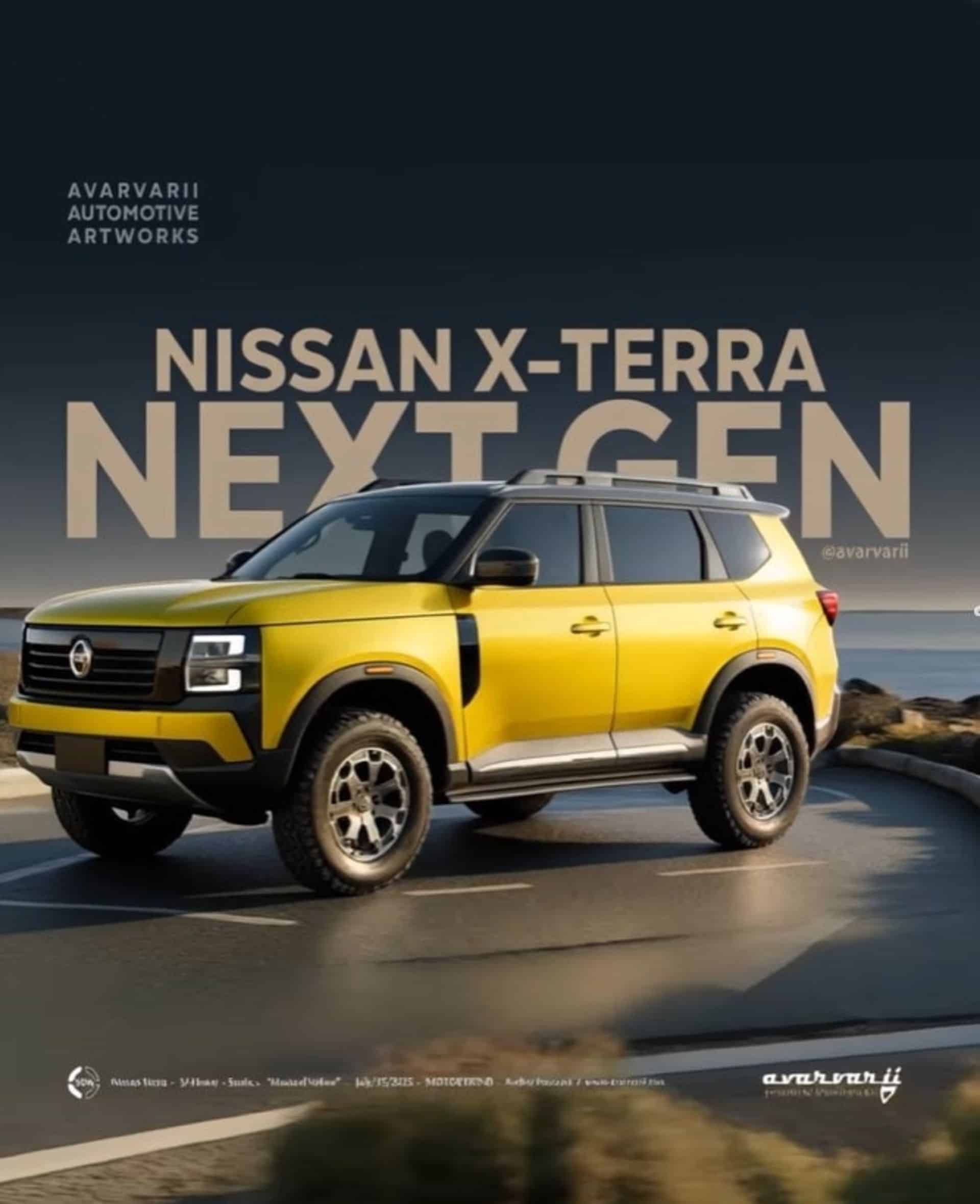 رندر نمای سه‌چهارم جلو خودرو نیسان رونیز