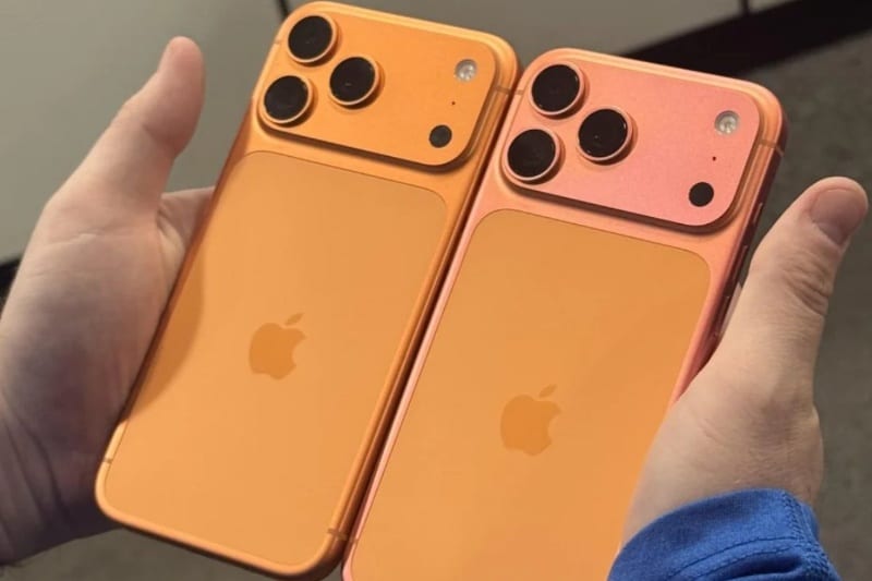 عکسی که جنجالی شد؛ تغییر رنگ آیفون ۱۷ پرو از نارنجی به صورتی
