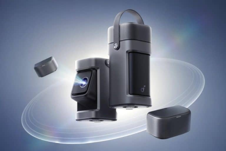 پروژکتوری با اسپیکر جداشدنی؛ در فضای باز تلویزیون ۱۸۰ اینچ داشته باشید!