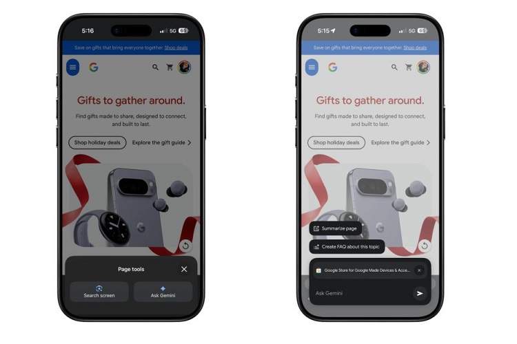 جمینای در کروم iOS آمد: هوش مصنوعی گوگل حالا در جیب شماست!