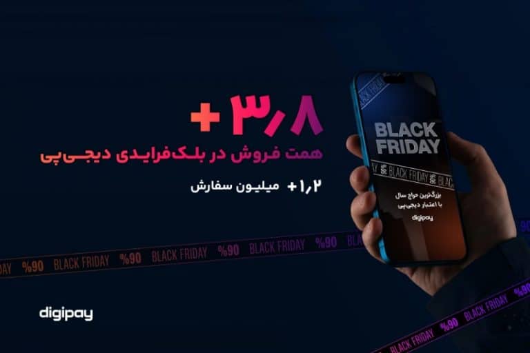 رشد ۱۵۳ درصدی فروش اعتباری؛ دیجی‌پی در بلک‌فرایدی ۳.۸ همت فروش داشت