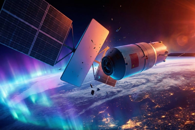 مدار زمین در آستانه فاجعه؛ یک ماهواره استارلینک از برخورد با فضاپیمای چینی گریخت