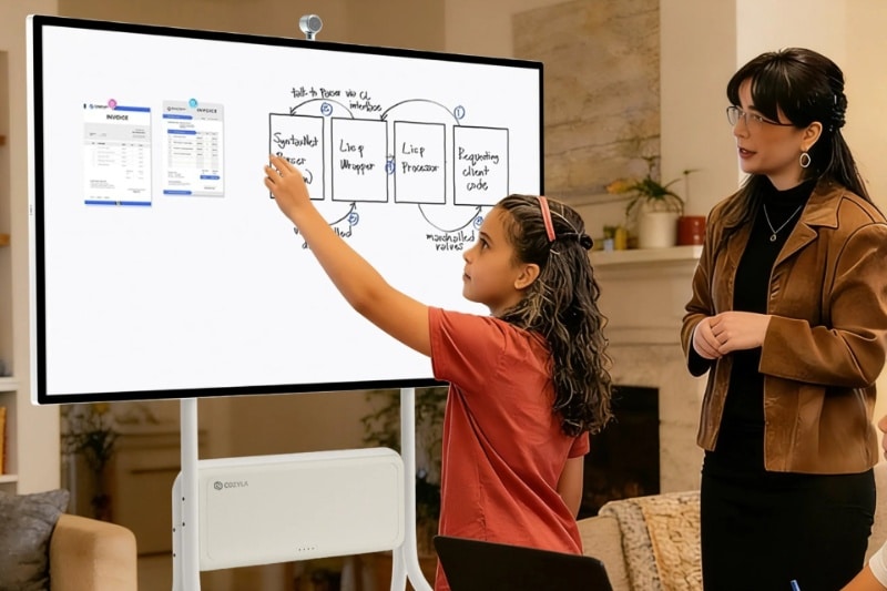 این تقویم هوشمند، هماندازه تلویزیون است؛ ایدئال برای فعالیتهای آموزشی