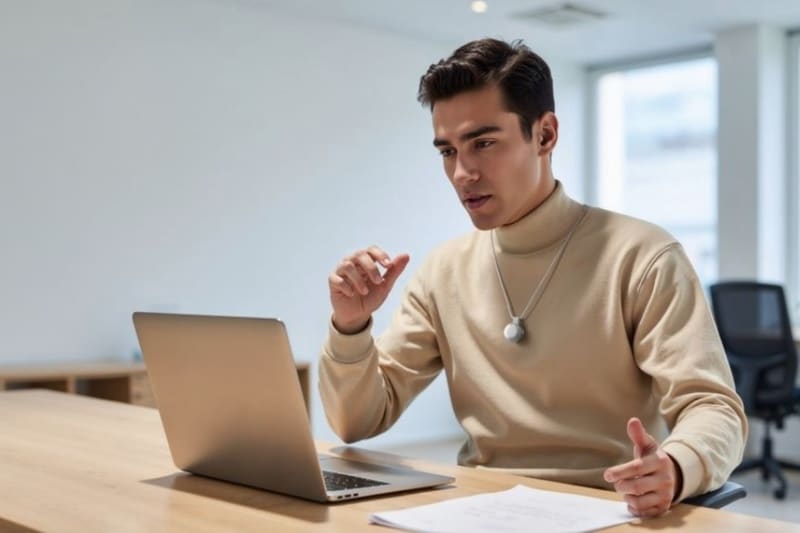 این گردنبند مدرن، سخنان شما را در لحظه رونویسی میکند