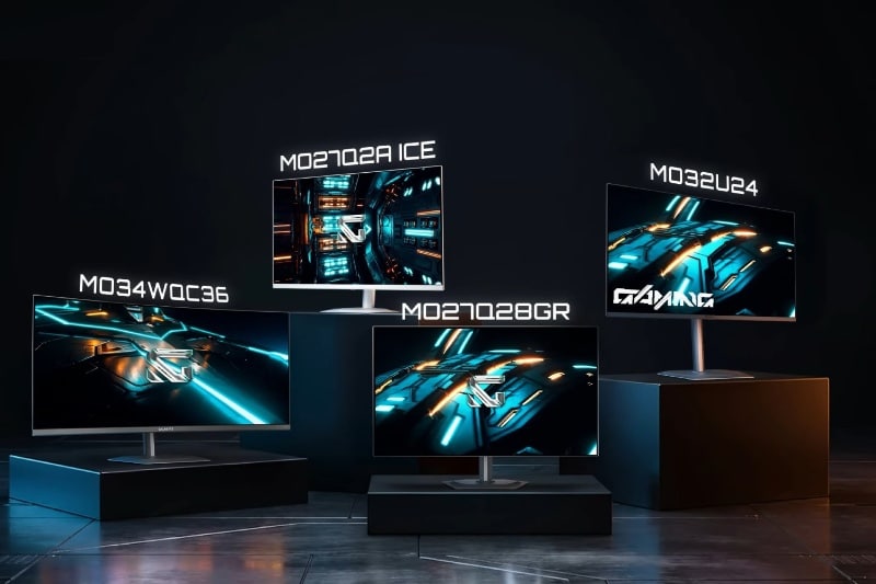 مانیتورهای پیشرفته ۲۰۲۶ گیگابایت در ابعاد متنوع عرضه شدند