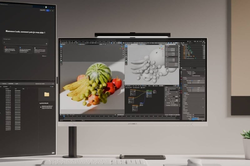 این مانیتور ژاپنی، پنل باکیفیت و طراحی بسیار جذابی دارد