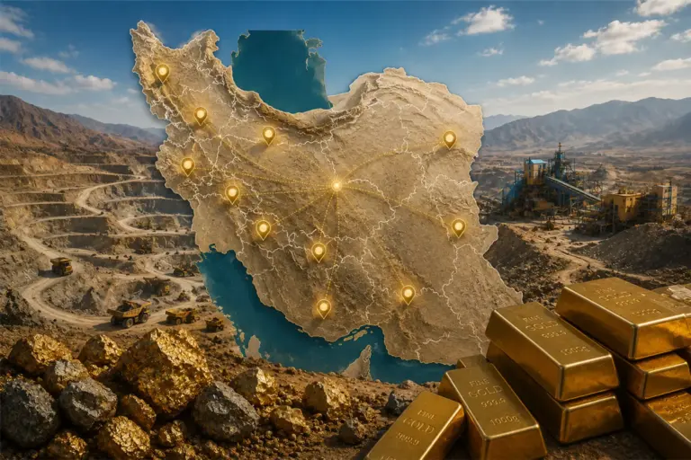 رمزگشایی شبکه پیچیده طلای ایران؛ از مهم‌ترین معادن تا
بزرگ‌ترین تولیدکننده‌های فلز زرد ارزشمند