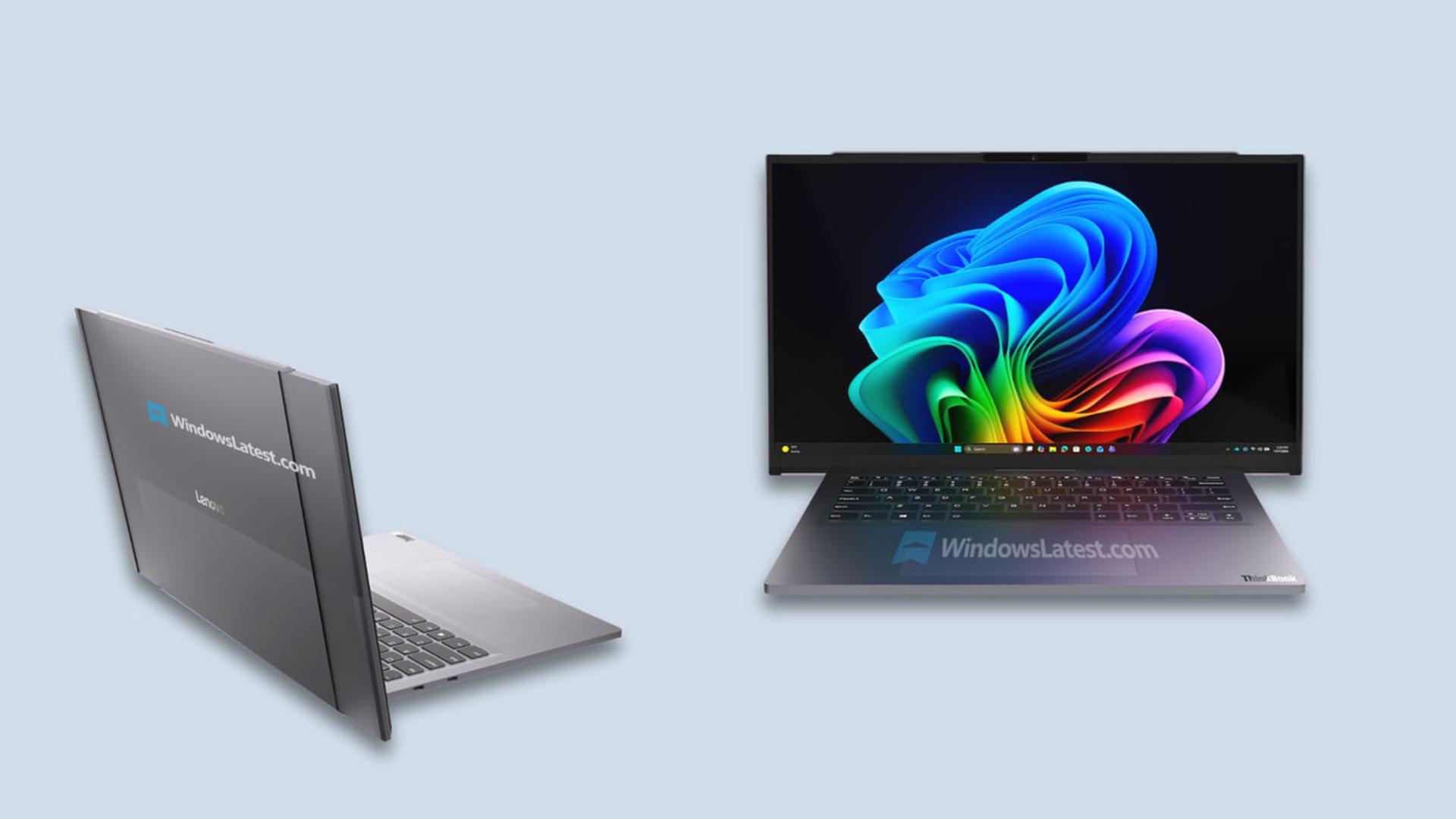 لپ‌تاپ عریض مدل ThinkBook لنوو با نمایشگر منعطف