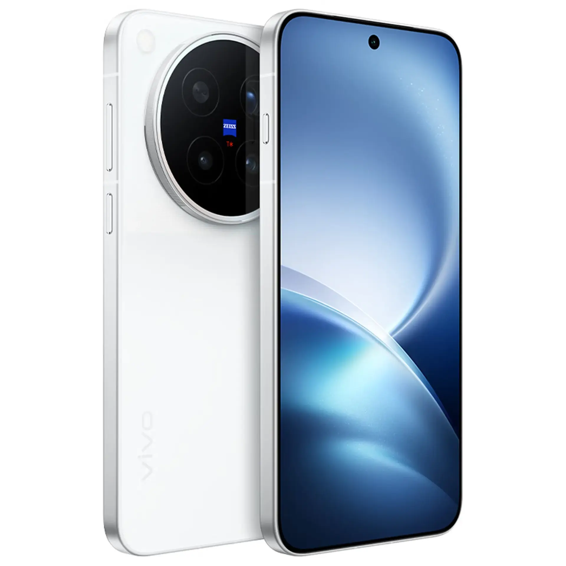 گوشی هوشمند ویوو (Vivo) X500 Pro Max با بدنه سفید و دوربین زایس (ZEISS)