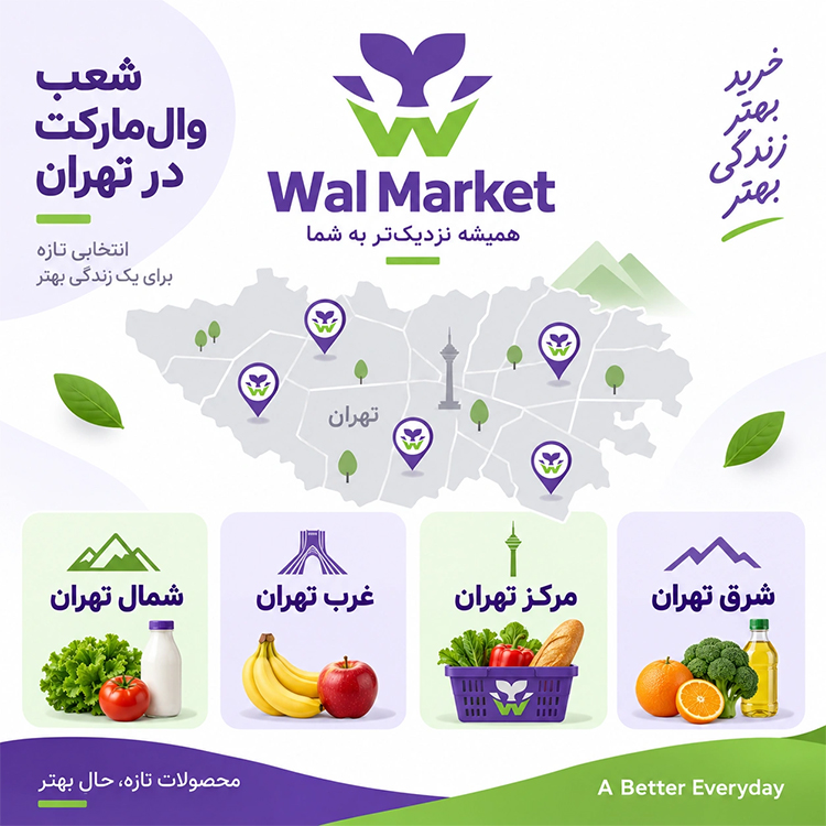 شعب وال مارکت در تهران؛ آدرس و اطلاعات شعب