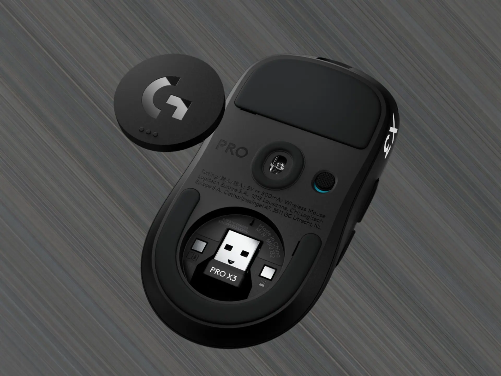 ماوس لامسه‌ای لاجیتک (Logitech) مدل PRO X3 با درپوش جداشده