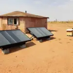 پنل خورشیدی که از رطوبت هوا آب آشامیدنی تولید میکند