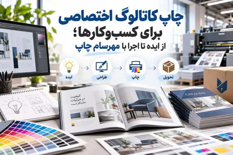 چاپ کاتالوگ اختصاصی برای کسب‌وکارها؛ از ایده تا اجرا با
مهرسام چاپ